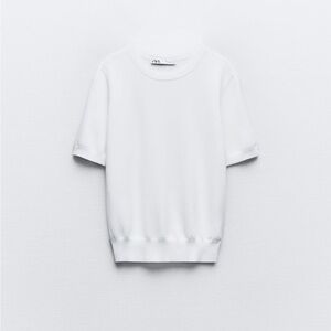 Zara knot short sleeve top